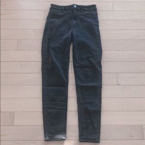 Dark Grey American Eagle Sky High Jeggings